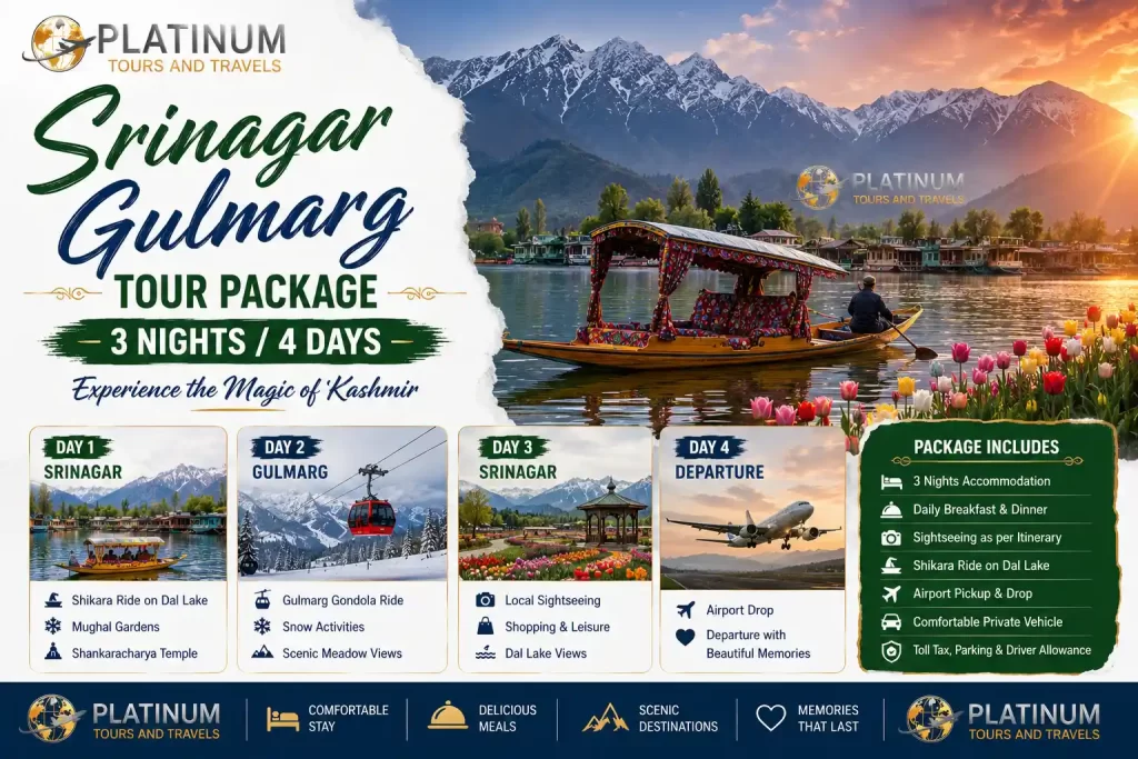 Srinagar Gulmarg Tour Package