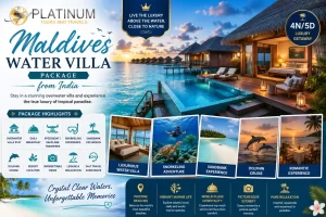 Maldives Water Villa Package from India